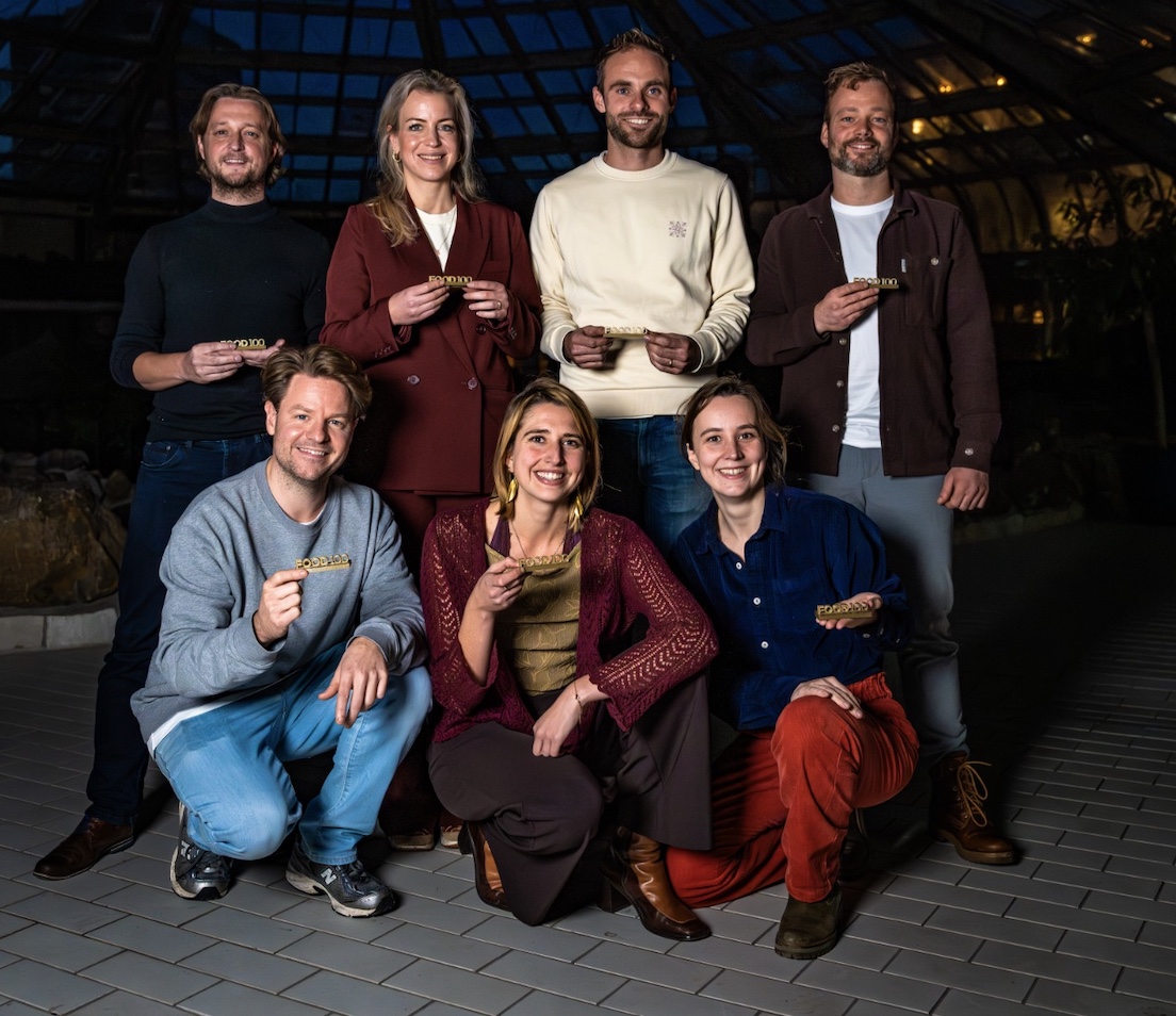 Barth (linksboven) en de andere Foodhelden van 2025